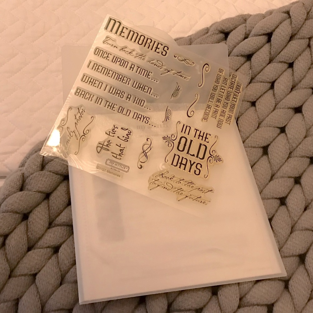 New Close to my Heart Acrylix Stamps -  Memories
